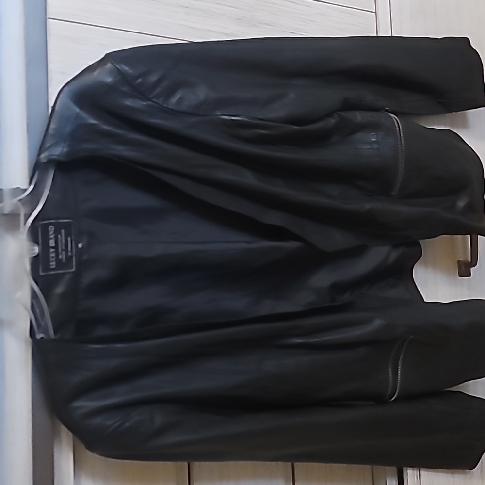 Lucky brand leather blazer